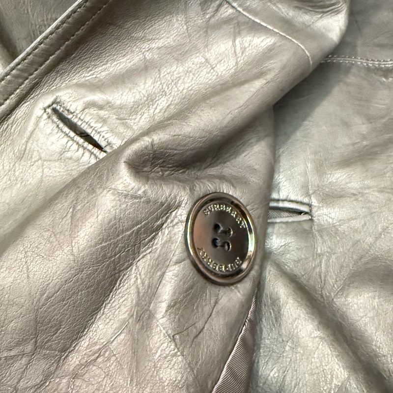 經典傳奇單品 BURBERRY LONDON 全羊皮真皮風衣 46 M碼-24