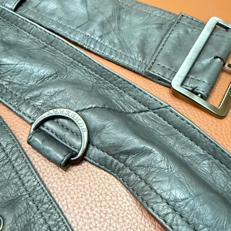 經典傳奇單品 BURBERRY LONDON 全羊皮真皮風衣 46 M碼-28