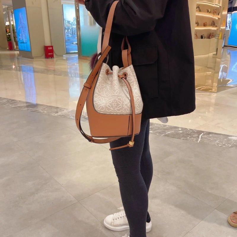 LOEWE Balloon氣球包 - 緹花棕-7