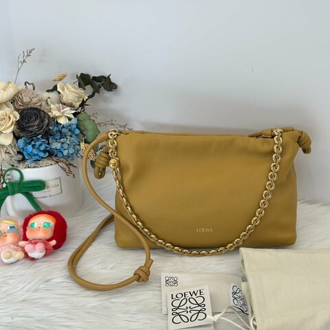 LOEWE Flamenco福袋包 - 中號芥末黃