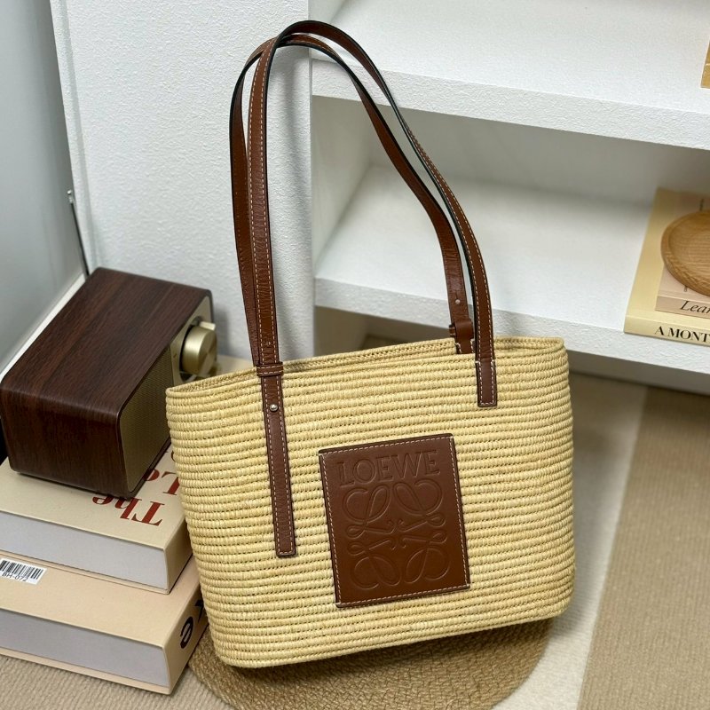 🏷Loewe．Basket 草編托特包-0