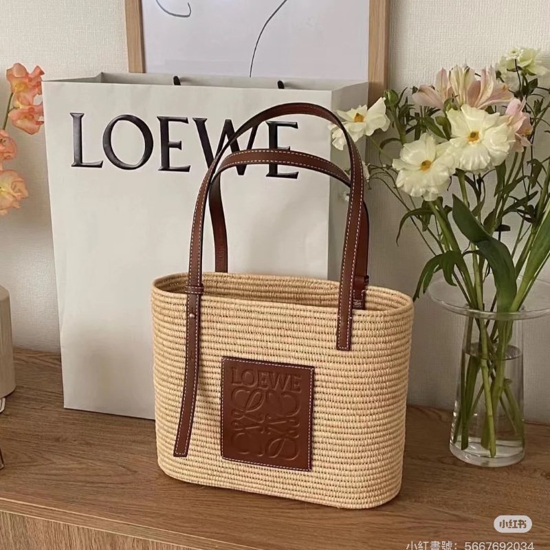 🏷Loewe．Basket 草編托特包-17
