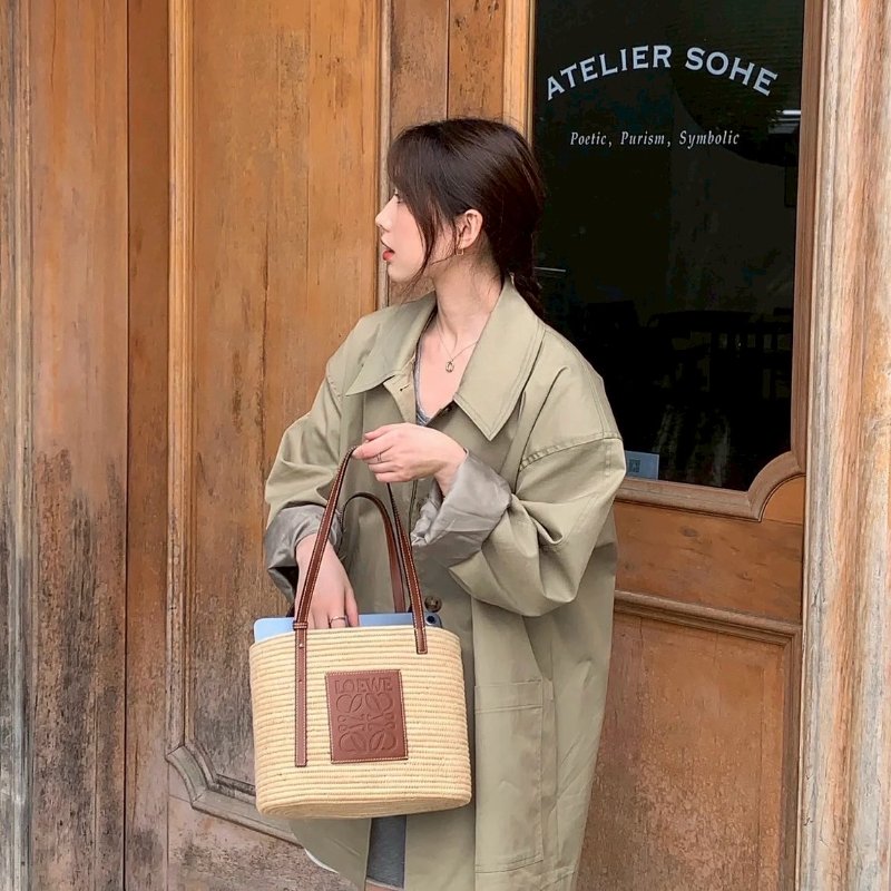 🏷Loewe．Basket 草編托特包-18