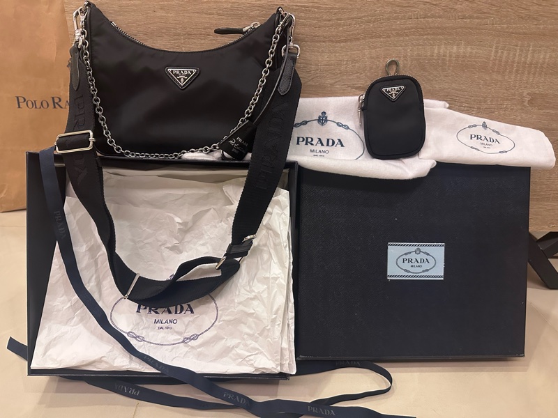 Prada Re-Edition 2005 Re-Nylon 黑色三合一-0