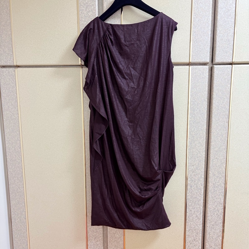 29)Kao MeiFen正品葡萄紫設計款洋裝 9號 95成新-1