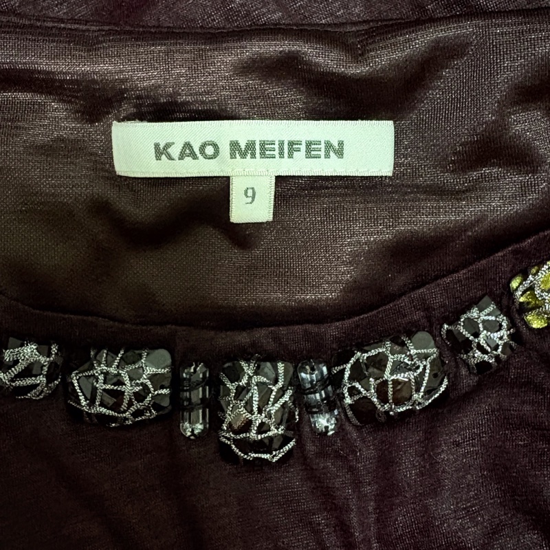 29)Kao MeiFen正品葡萄紫設計款洋裝 9號 95成新-5