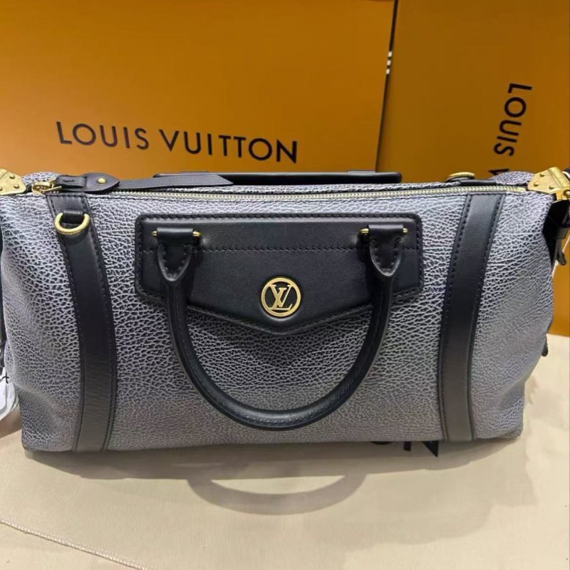 ✨Lv biker 中號機車包牛仔深灰 全新配件齊全-0