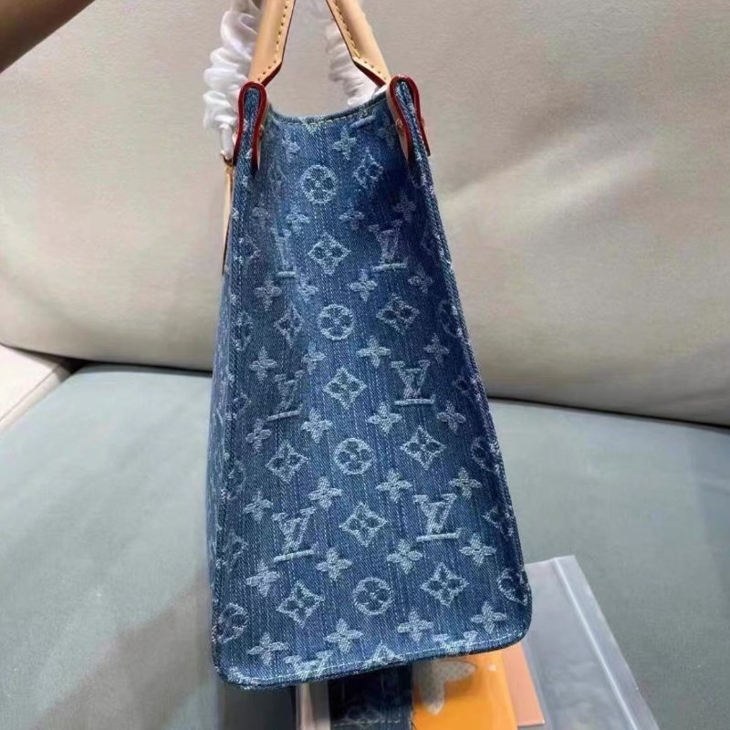 Lv otg 中號托特包藍色 全新配件塵袋-2