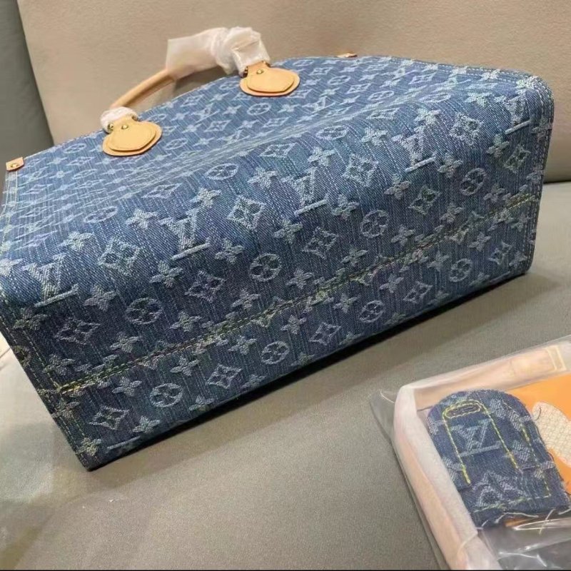 Lv otg 中號托特包藍色 全新配件塵袋-4