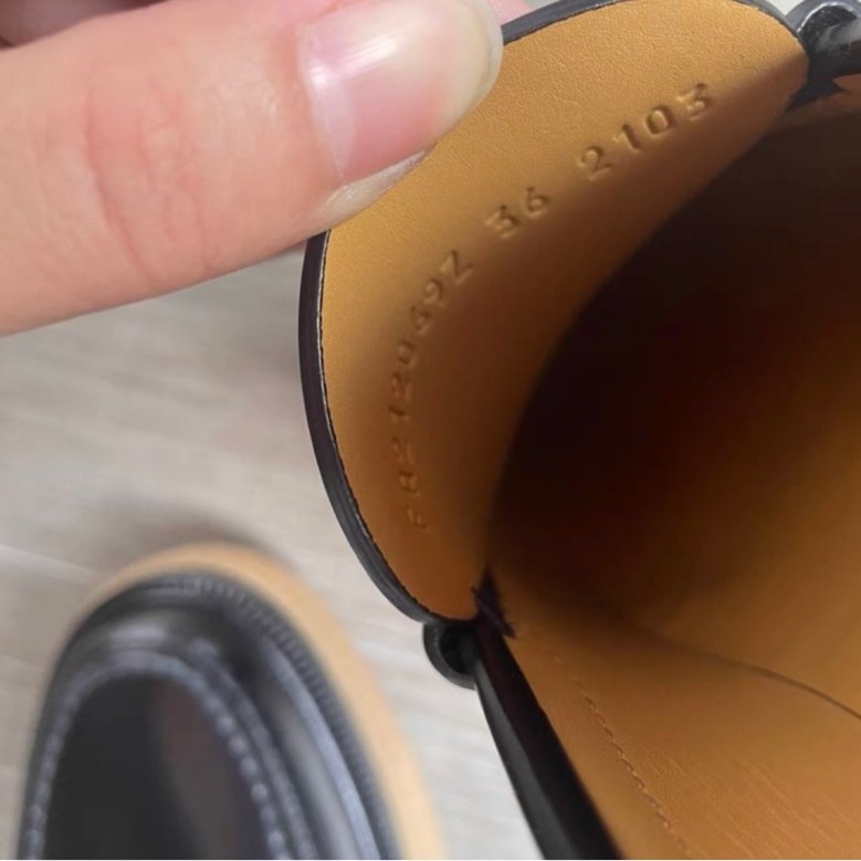 Hermes 厚底樂福鞋 36號 穿一次閒置 配件塵袋-3