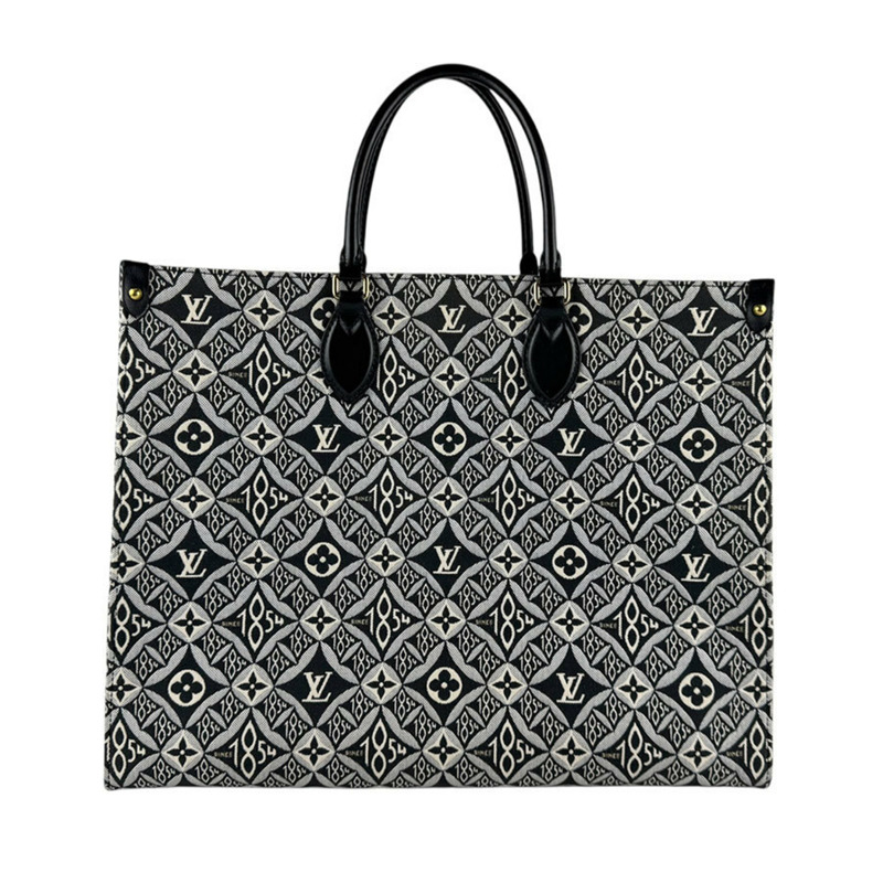 Louis Vuitton Monogram Jacquard On-the-Go GM 單肩包/手提包,黑色,男/女款,M57207 z6526-0