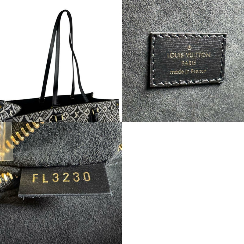 Louis Vuitton Monogram Jacquard On-the-Go GM 單肩包/手提包,黑色,男/女款,M57207 z6526-4