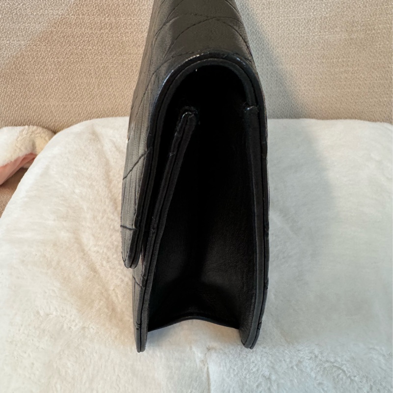 老香Chanel 黑金羊皮cf25 Vintage 有購證 原廠防塵袋-17