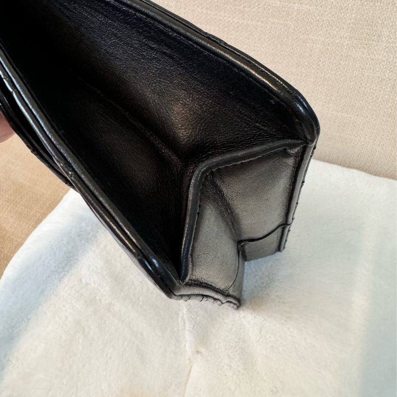 老香Chanel 黑金羊皮cf25 Vintage 有購證 原廠防塵袋-3