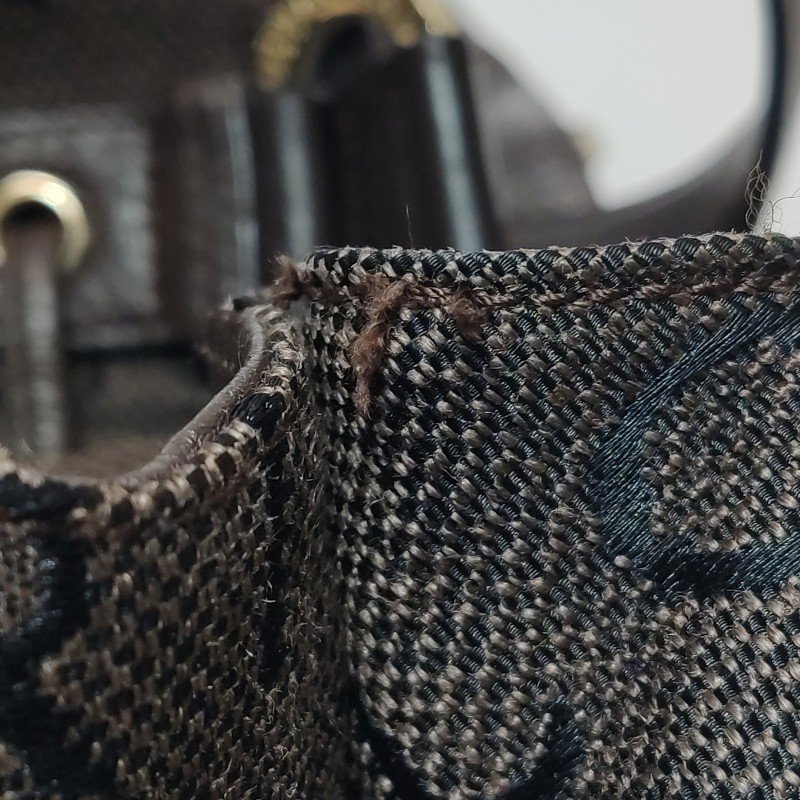 Bvlgari 牛皮 帆布 字母 Logo 抽繩 拉鍊 前袋 單肩包-18