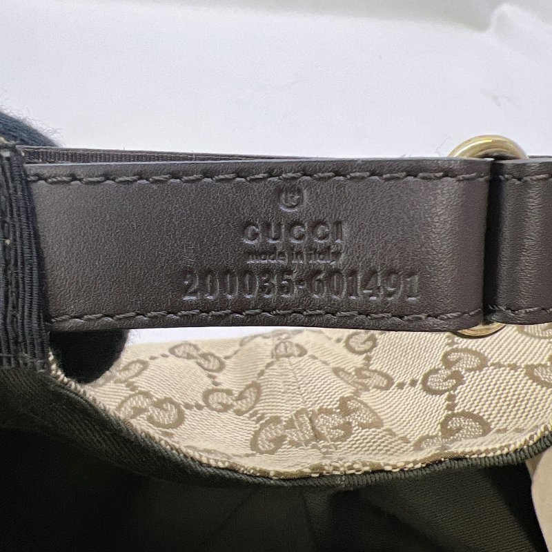 GUCCI GG帆布織帶老花棒球帽-4