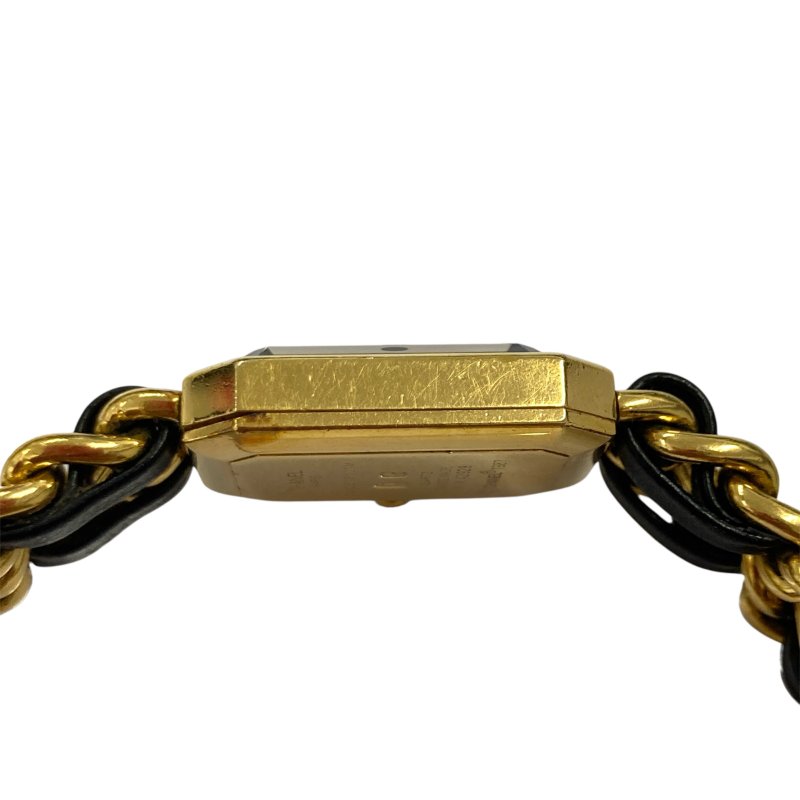 CHANEL 香奈兒 H0001 Premiere L 方糖 首映錶  SIZE:L 合金 石英錶 黑金-3