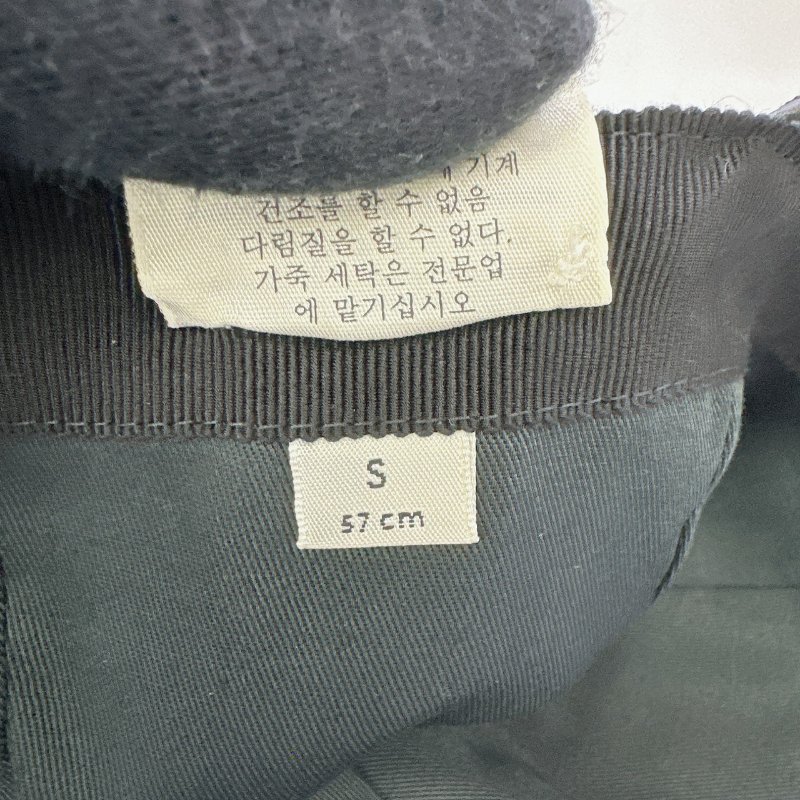 GUCCI GG帆布織帶黑花棒球帽-5
