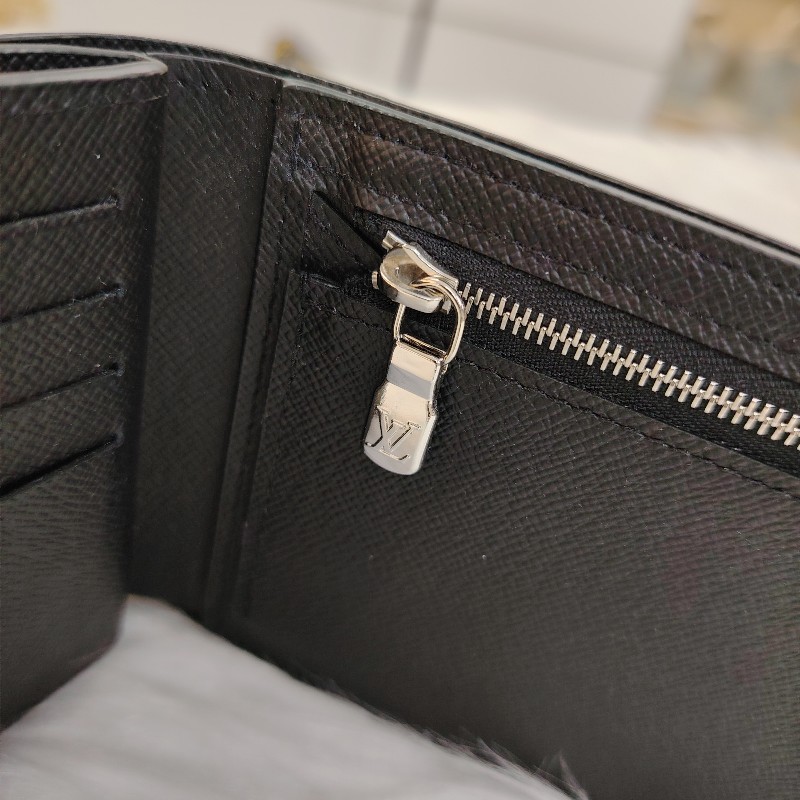 LV 路易威登 黑色棋盤格 短銀包-6