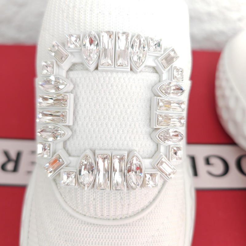 Roger Vivier 鑽扣小白鞋 35.5碼-3