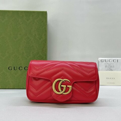 GUCCI Mini Marmont翻蓋鏈包