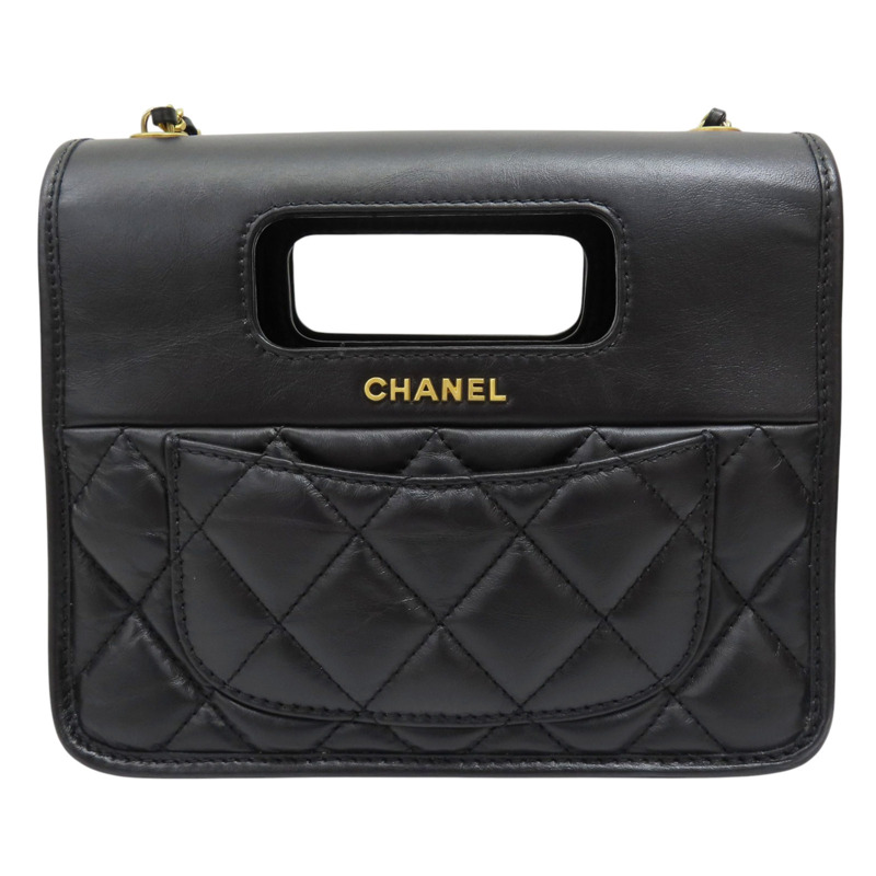 黑色 牛皮 鍊帶 肩背包 AS4025-1