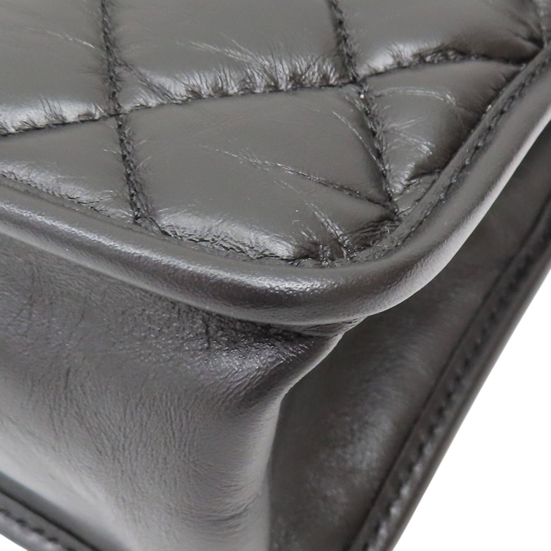 黑色 牛皮 鍊帶 肩背包 AS4025-9