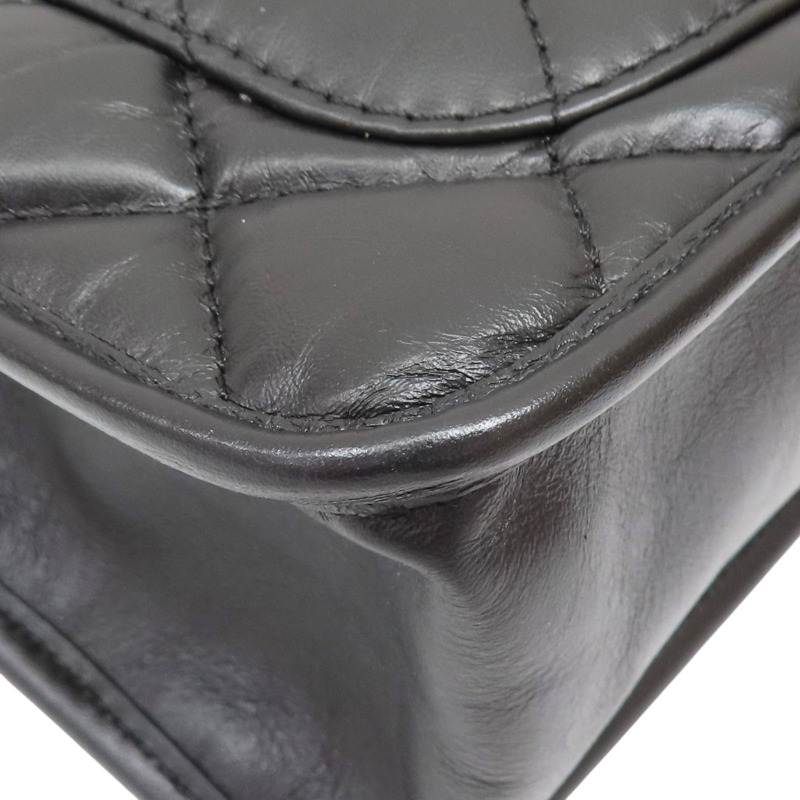 黑色 牛皮 鍊帶 肩背包 AS4025-10