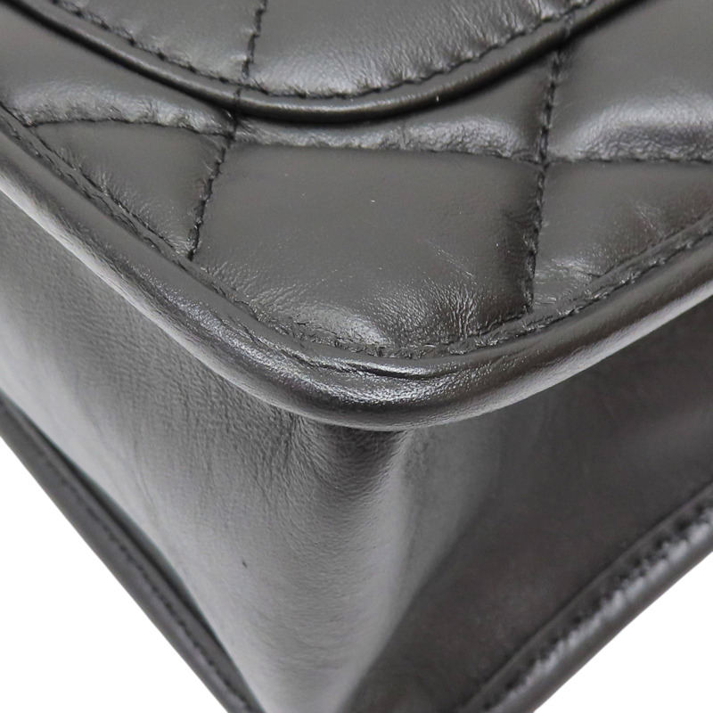 黑色 牛皮 鍊帶 肩背包 AS4025-11