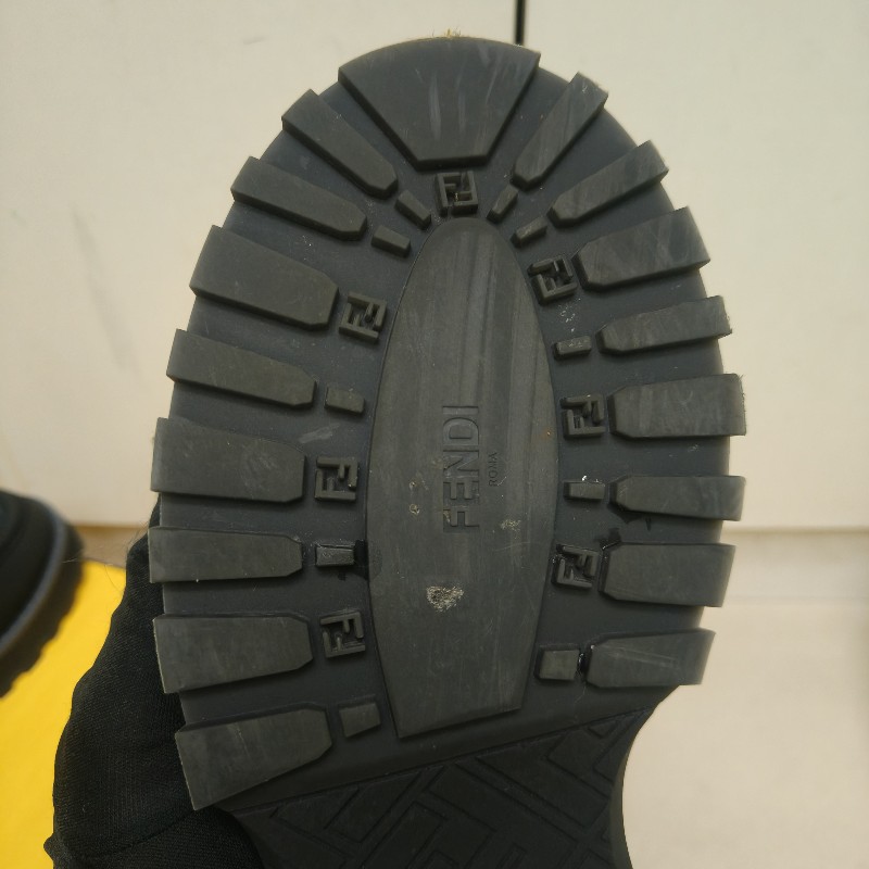 🔥年終狂降🔥【限時降價只到12/31（原15,800）】【8成新】㊣✨ FENDI✨**尺寸：8**(附盒子/防塵袋)芬迪 老花 皮革 帆布  厚底 增高 樂福鞋 懶人鞋 皮鞋/雙F/二手包/二手精品/保證正品-28