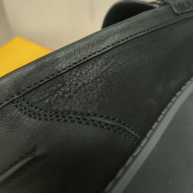 🔥年終狂降🔥【限時降價只到12/31（原15,800）】【8成新】㊣✨ FENDI✨**尺寸：8**(附盒子/防塵袋)芬迪 老花 皮革 帆布  厚底 增高 樂福鞋 懶人鞋 皮鞋/雙F/二手包/二手精品/保證正品-30