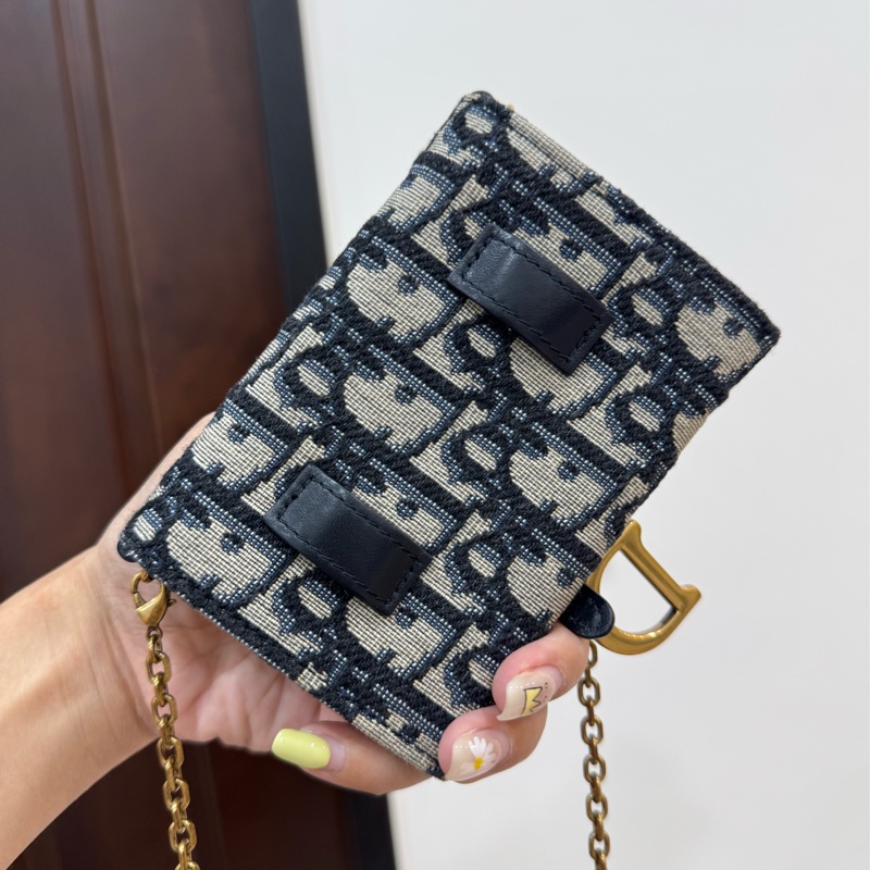 Dior 迪奧 Saddle Nano Pouch mini WOC 皮夾 皮包 短夾 錢包 零錢包 斜背包 肩背包-13