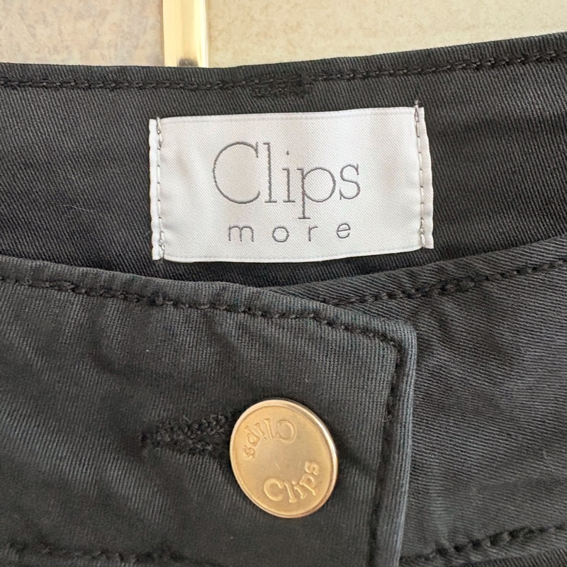 19)全新義大利精品Clips黑色棉質9分褲 M-小L適穿 原價12800-4