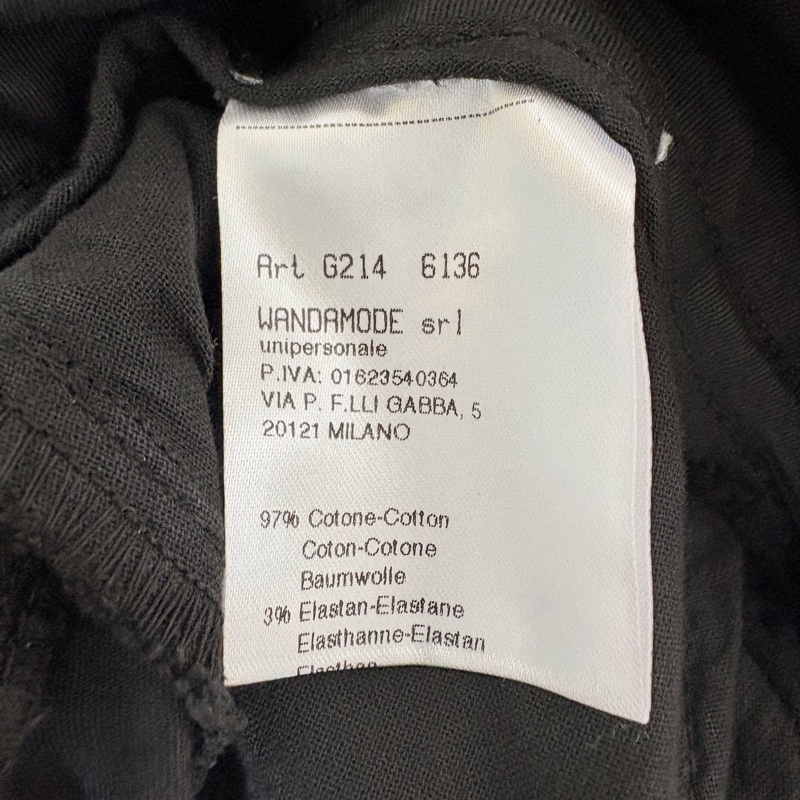 19)全新義大利精品Clips黑色棉質9分褲 M-小L適穿 原價12800-5