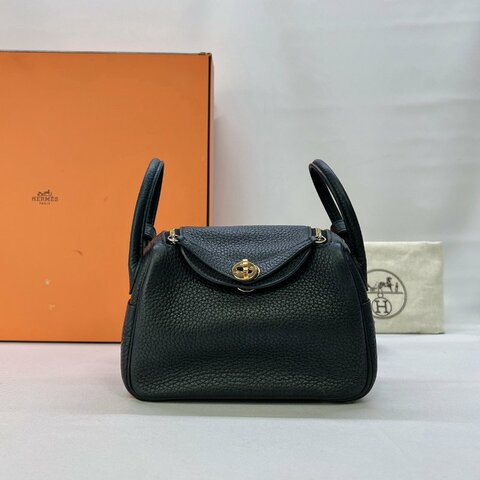 HERMES 黑金MINI LINDY