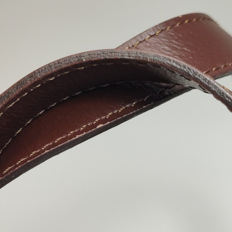 Burberry 牛皮 拼色 格紋 針扣 手提包-22