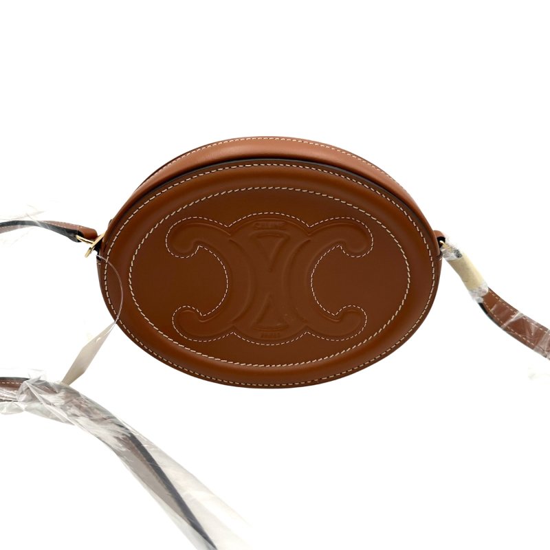 【美收精品】CELINE 咖色圓餅單肩包 B-727【隔月月中將轉賣至日本 上架期限30天】-1