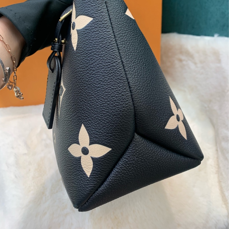 LV PETIT PALAIS 雙色大老花壓紋手袋  I679NY-2