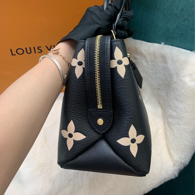 LV PETIT PALAIS 雙色大老花壓紋手袋 I679NY-3