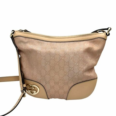 【美收精品】GUCCI 粉色單肩包 B-729【隔月月中將轉賣至日本 上架期限30天】