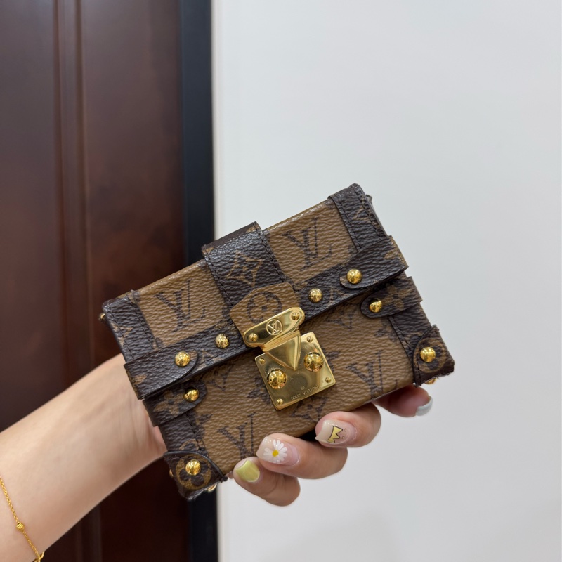 LV essential trunk MINI 方盒子 小方盒 廢包 手挽包 晚宴包 口紅包 斜背包 肩背包 側背包-0
