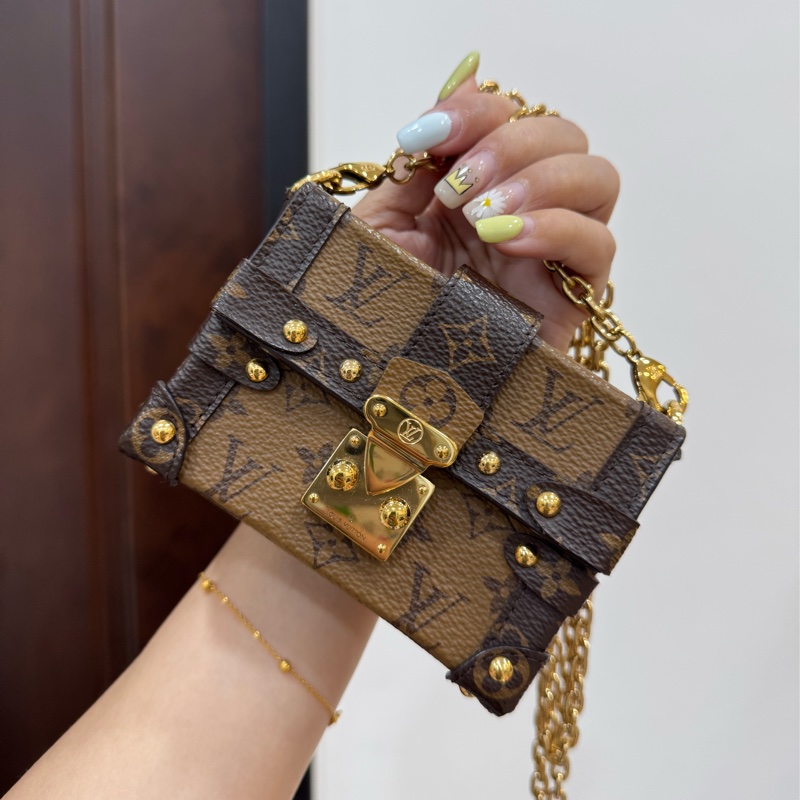 LV essential trunk MINI 方盒子 小方盒 廢包 手挽包 晚宴包 口紅包 斜背包 肩背包 側背包-10