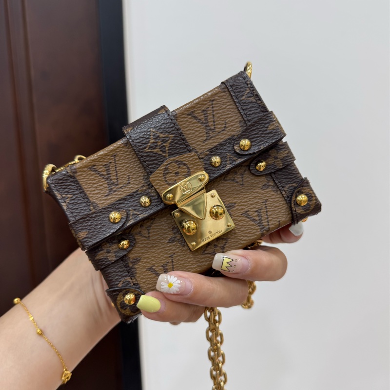 LV essential trunk MINI 方盒子 小方盒 廢包 手挽包 晚宴包 口紅包 斜背包 肩背包 側背包-11