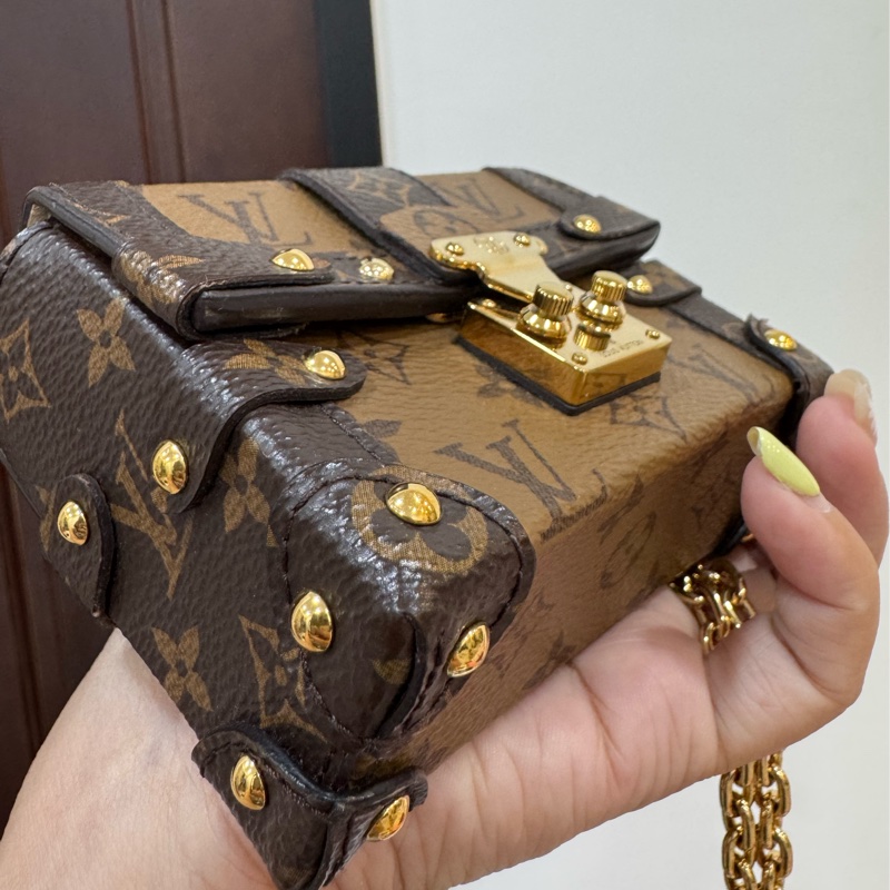 LV essential trunk MINI 方盒子 小方盒 廢包 手挽包 晚宴包 口紅包 斜背包 肩背包 側背包-12