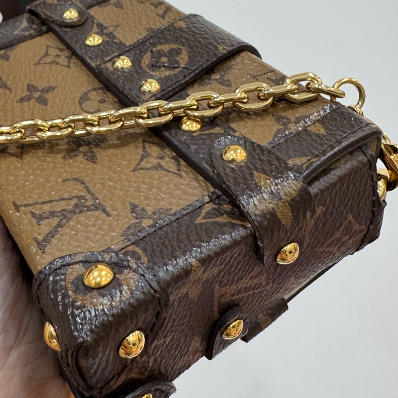 LV essential trunk MINI 方盒子 小方盒 廢包 手挽包 晚宴包 口紅包 斜背包 肩背包 側背包-25