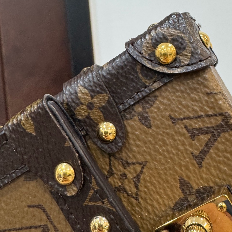 LV essential trunk MINI 方盒子 小方盒 廢包 手挽包 晚宴包 口紅包 斜背包 肩背包 側背包-27