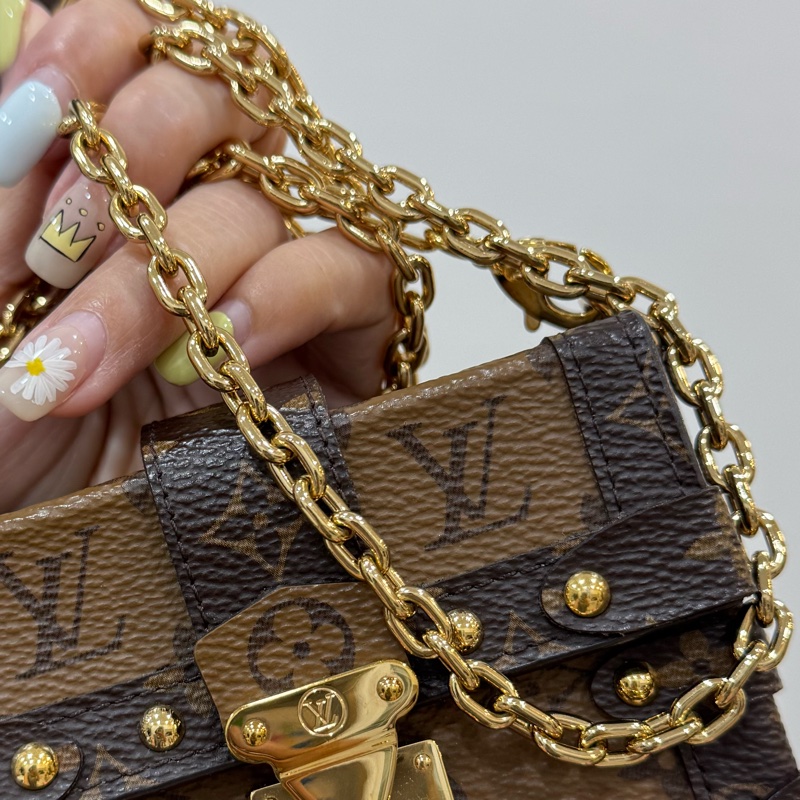 LV essential trunk MINI 方盒子 小方盒 廢包 手挽包 晚宴包 口紅包 斜背包 肩背包 側背包-32