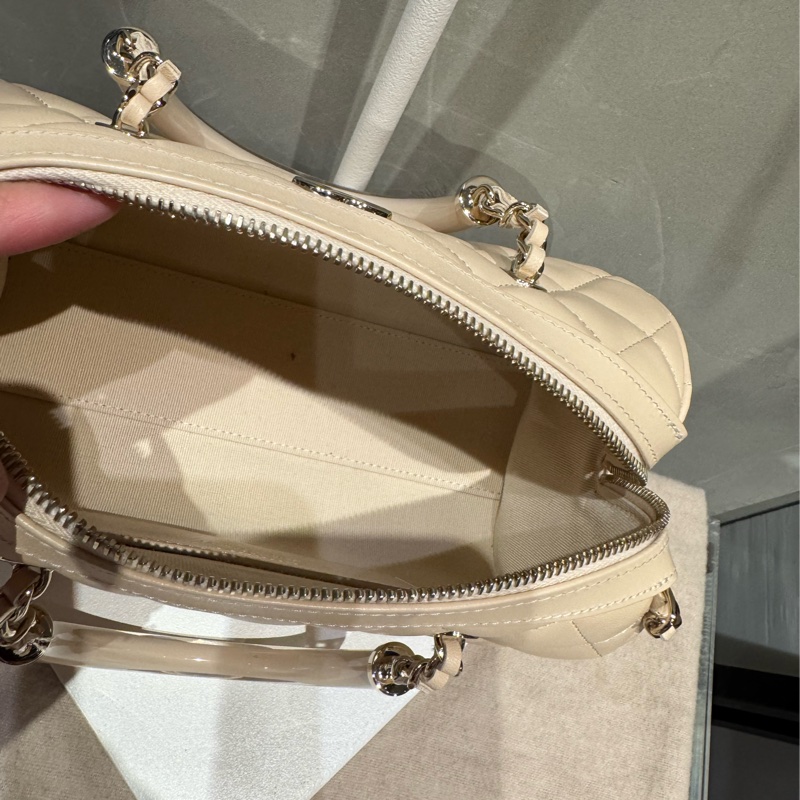 Chanel保齡球包 駝色-2