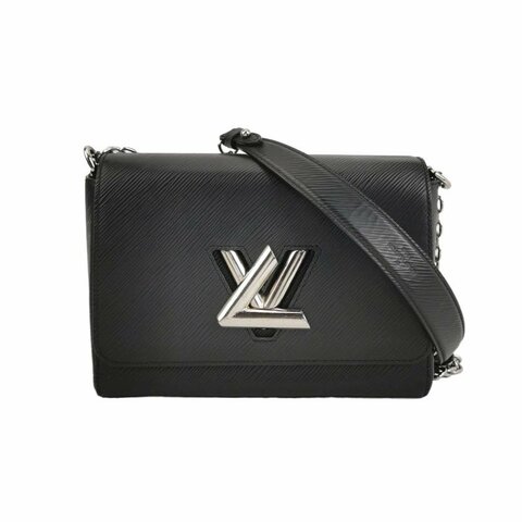 Louis Vuitton (LV) Twist 中號 牛皮 水波紋 LV旋轉鎖扣 斜背包 單肩包