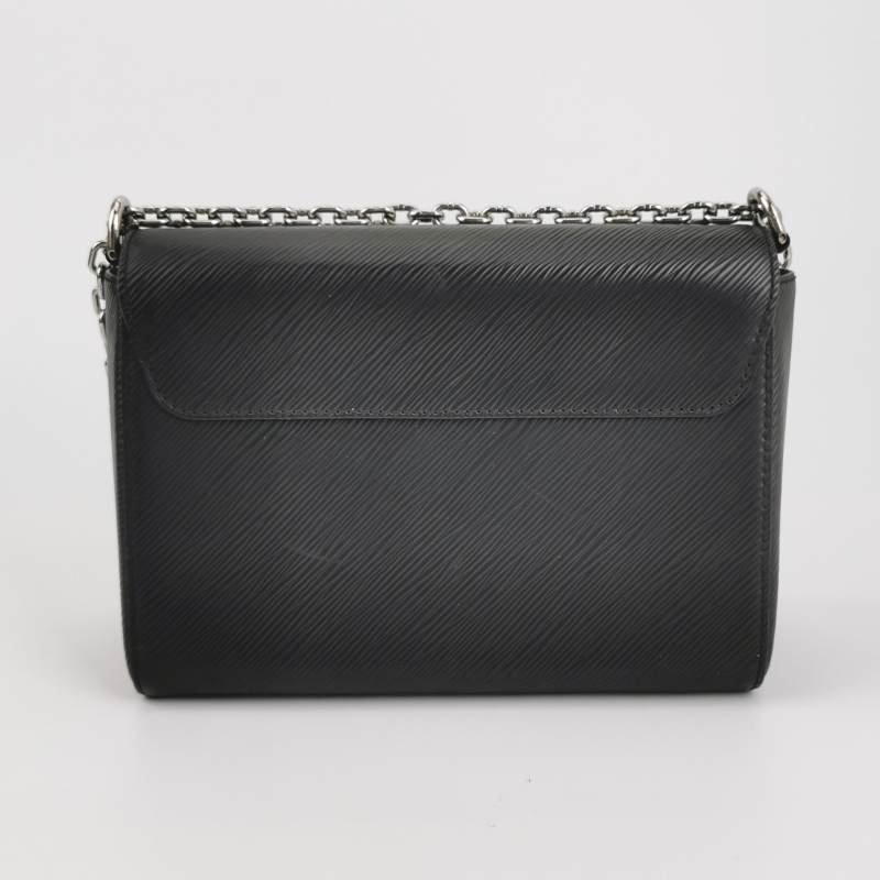 Louis Vuitton (LV) Twist 中號 牛皮 水波紋 LV旋轉鎖扣 斜背包 單肩包-4
